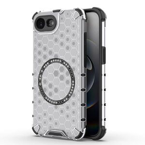 Husa pentru  iPhone 16e Cyber Shield Bumper, Compatibila MagSafe, Antishock reinforced corners si margini intarite - Clear