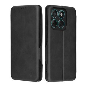 Husa tip carte pentru Motorola Edge 60 Fusion Smart Wallet fata - spate protectie 360 - Negru