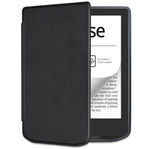 Husa pentru PocketBook Verse / Verse Pro / Verse Lite slim ultra-light, functie sleep/wake-up, inchidere magnetica - negru