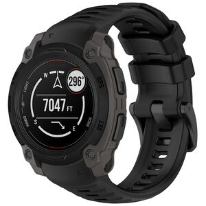 Curea pentru Garmin Instinct E 40mm din silicon, latime 22 mm - Negru