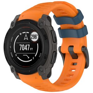 Curea pentru Garmin Instinct E 40mm din silicon, latime 22 mm - Portocaliu