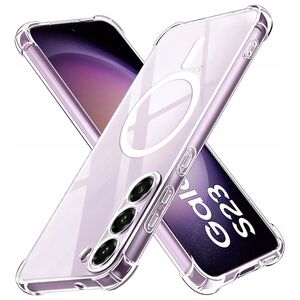 Husa pentru  Samsung Galaxy S23 compatibila MagSafe Anti-Shock 1.5mm reinforced 4 corners - clear
