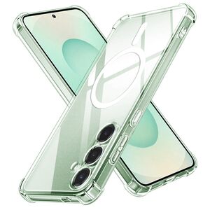 Husa pentru  Samsung Galaxy S25+ compatibila MagSafe Anti-Shock 1.5mm reinforced 4 corners - clear