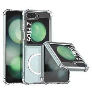 Husa pentru  Samsung Galaxy Z Flip 5 compatibila MagSafe Anti-Shock 1.5mm reinforced 4 corners - clear