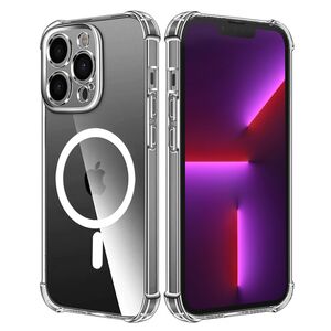 Husa pentru  iPhone 13 Pro compatibila MagSafe Anti-Shock 1.5mm reinforced 4 corners - clear