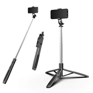 Selfie stick cu trepied si telecomanda Techsuit Q05, 158cm