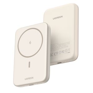 Baterie Externa pentru Telefon, Type-C, 5000mAh, 15W, 5V/3A, Cablu Type-C - Ugreen PB560 (25207) - Bej