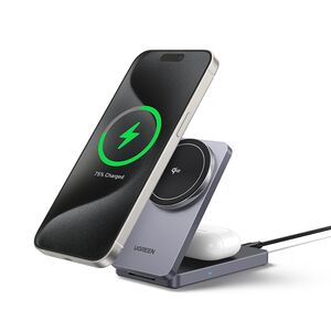 Incarcator fara Fir 2in1, 20W, 3A - Ugreen W706 (45023) - Black