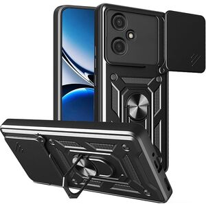 Husa pentru  Oppo A5 Pro 5G Ring Armor Kickstand Tough Rugged Cover cu protectie camera, Rose Gold