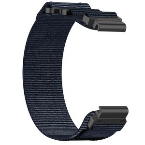 Curea pentru smartwatch Garmin Instinct 2S/2S Solar/Approach S70 42mm/ Fenix 7S Pro Sapphire Solar din material textil - latime 20 mm - Albastru