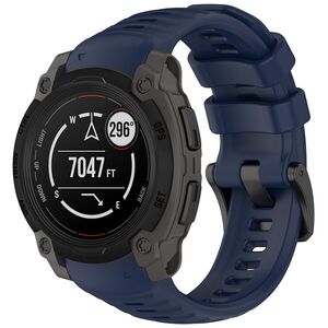 Curea pentru smartwatch Garmin Instinct E 45mm - silicon confortabil - latime 22 mm Albastru inchis