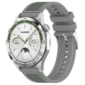 Curea pentru smartwatch Huawei Watch GT 4 (46mm) / Gt 4 Pro (46mm) / GT 2 (46mm) / GT 2 Pro / GT 3 Pro (46mm) / GT 3 / Ultimate  - silicon confortabil - latime 22 mm Gri