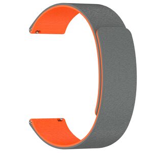 Curea pentru smartwatch Samsung Galaxy Watch 7 / 6 / 5 / 4/ Active 2, Huawei Watch GT 3 (42mm)/GT 3 Pro (43mm) / GT 4 (41mm) / GT 4 Pro (43mm) - silicon confortabil - latime 20 mm Portocaliu