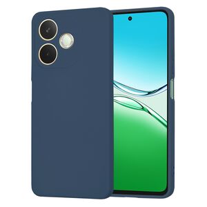Husa pentru  Oppo A5 Pro 5G Liquid Silicone, subțire, captusita cu microfibra, anti amprentă, protectie cameră foto, Albastru