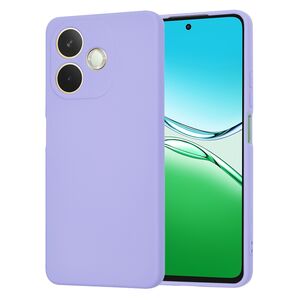 Husa pentru  Oppo A5 Pro 5G Liquid Silicone, subțire, captusita cu microfibra, anti amprentă, protectie cameră foto, Lavanda