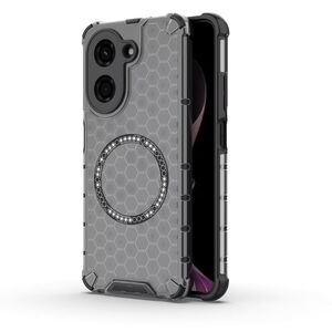 Husa pentru  Xiaomi Redmi A5 4G Cyber Shield Bumper, Compatibila MagSafe, Antishock reinforced corners si margini intarite - Negru