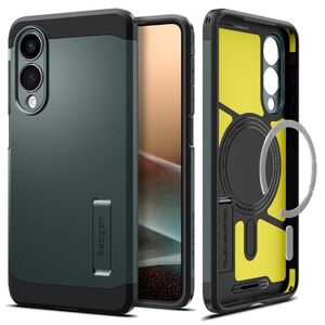 Husa premium pentru  Samsung Galaxy S25 Edge Spigen - Tough Armor MagSafe - Verde