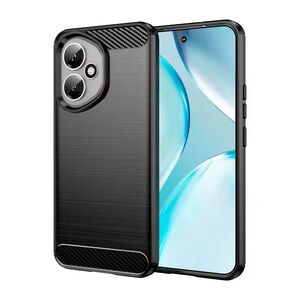 Husa pentru Honor 400 Carbon Liquid Silicone, Negru