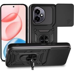 Husa pentru  Honor 400 Ring Armor Kickstand Tough Rugged Cover cu protectie camera, Negru