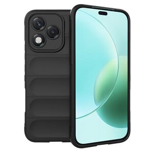Husa pentru  Honor 400 Lite Liquid Silicone, Microfibre Lining, Non-Slip Airbag Design, Negru