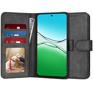 Husa pentru  Oppo A5 Pro 5G tip carte 360 Kickstand Portofel Multifunctional, Protectie Completa, Negru