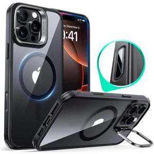 Husa premium pentru  iPhone 16 Pro Max compatibila MagSafe ESR - Classic Hybrid HaloLock Kickstand - Clear