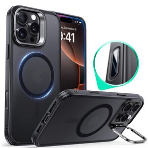 Husa premium pentru  iPhone 16 Pro compatibila MagSafe ESR - Classic Hybrid HaloLock Kickstand - Negru mat