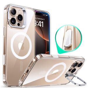 Husa premium pentru  iPhone 16 Pro compatibila MagSafe ESR - Classic Hybrid HaloLock Kickstand - Transparent