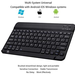 Tastatura Wireless Bluetooth pentru tablete, telefoane, PC, MAC, Android, Windows, iOS/MAC, negru