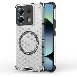 Husa pentru  Xiaomi Redmi Note 14S Cyber Shield Bumper, Compatibila MagSafe, Antishock reinforced corners si margini intarite - Clear