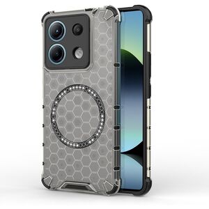 Husa pentru  Xiaomi Redmi Note 14S Cyber Shield Bumper, Compatibila MagSafe, Antishock reinforced corners si margini intarite - Negru mat