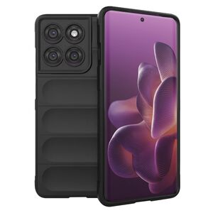 Husa pentru  Motorola Edge 60 Pro Liquid Silicone, Microfibre Lining, Non-Slip Airbag Design, Negru royal