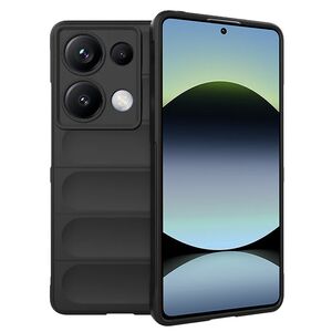 Husa pentru  Xiaomi Redmi Note 14S Liquid Silicone, Microfibre Lining, Non-Slip Airbag Design, Negru