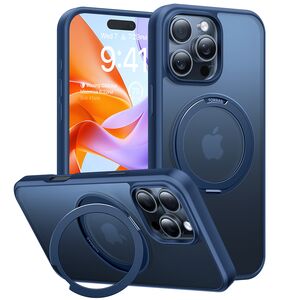 Husa pentru iPhone 16 Pro Max - Torras Ostand Pro MagSafe Series - Navy Blue