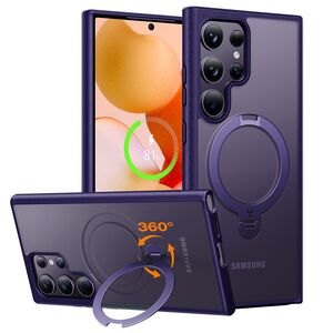 Husa pentru Samsung Galaxy S24 Ultra - Torras Ostand Spin MagSafe Series - Purple