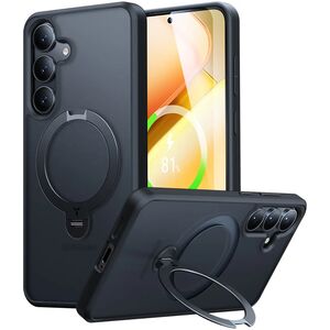 Husa pentru Samsung Galaxy S25 - Torras Ostand Spin MagSafe Series - Negru