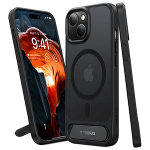 Husa pentru iPhone 15 - Torras Pstand MagSafe - Negru