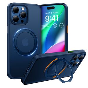 Husa pentru iPhone 15 Pro - Torras Ostand Pro MagSafe Series - Navy Blue