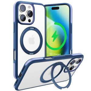 Husa pentru iPhone 16 Pro Max - Torras Ostand R Fusion MagSafe Series - Navy Blue
