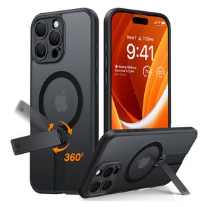 Husa pentru iPhone 16 Pro Max - Torras Pstand Spin MagSafe - Black