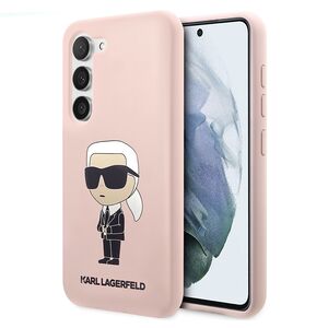 Husa pentru Samsung Galaxy S23 - Karl Lagerfeld Silicone - Pink Ikonik