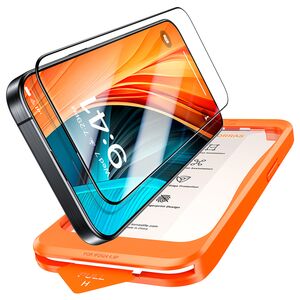 Folie pentru iPhone 16 Pro Max - Torras GlassGo Install Master - Black
