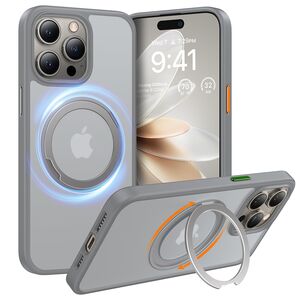 Husa pentru iPhone 15 Pro Max - Torras Ostand Pro MagSafe Series - Titanium Grey