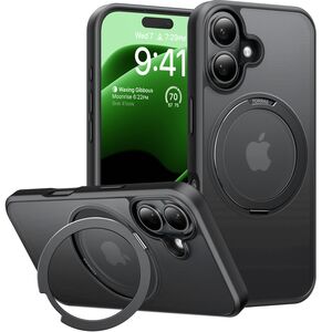 Husa pentru iPhone 16 Plus - Torras Ostand Pro MagSafe Series - Negru