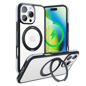 Husa pentru iPhone 16 Pro Max - Torras Ostand R Fusion MagSafe Series - Negru