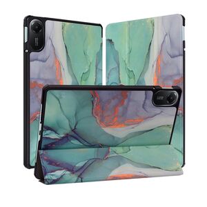 Husa pentru  Xiaomi Redmi Pad 2 tip stand functie sleep/wake-up, protectie 360 - Verde
