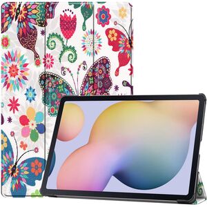 Husa pentru  Xiaomi Redmi Pad 2 tip stand functie sleep/wake-up, protectie 360 - Fluturi