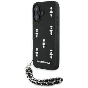 Husa pentru iPhone 16 - Karl Lagerfeld Saffiano  - Crystals & Charm