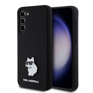 Husa pentru Samsung Galaxy S23 Plus - Karl Lagerfeld Silicone - Choupette Metal Pin