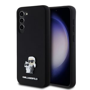 Husa pentru Samsung Galaxy S23 Plus - Karl Lagerfeld Silicone - Karl&Choupette Metal Pin